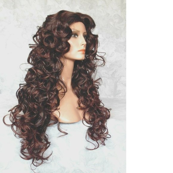 BROWN Long Layers of Soft Sexy Curls 28\